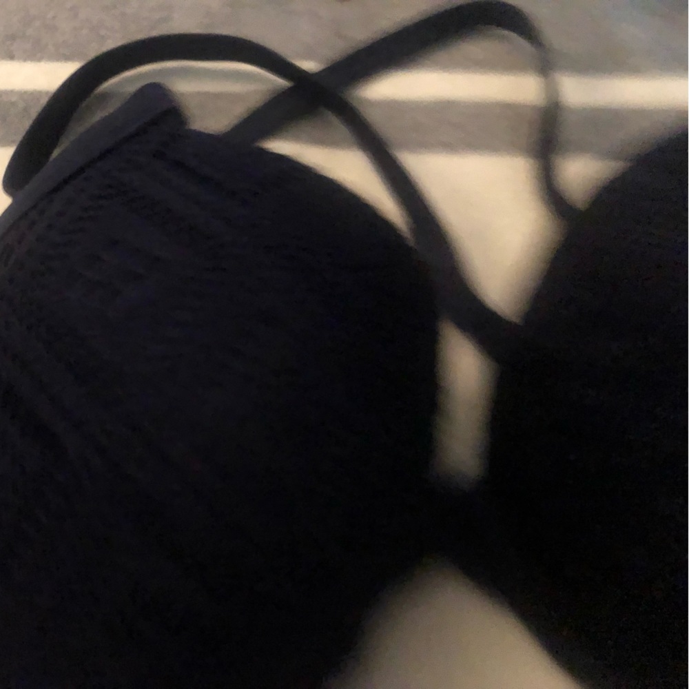 Aerie Bikini Navy Top & String Bottom - image 5